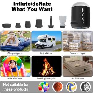 Mini bomba inflable recargable por USB portátil, cama de aire de plástico y colchón para acampar, flotadores de piscina, compañero - Product Image 3
