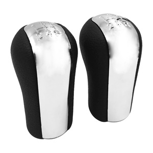 Pommeau de levier de vitesse en cuir noir ergonomique pour Corolla à transmission manuelle - Product Image 3