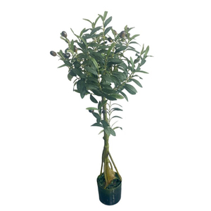 Thiết kế mới bán buôn ô liu lớn trang trí sân vườn Petite plantes vertes artificielles cây nhân tạo arvores văn phòng thủ công mỹ nghệ - Product Image 6
