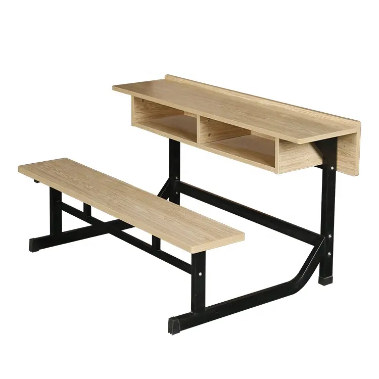 Couple Wooden Children's Workstation School Table Desks and Chairs Single Student Kids Desk and Chair Set