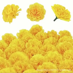ดอกคาร์เนชั่นประดิษฐ์จากไหมสีส้ม ของตกแต่งงานฮาโลวีน ของตกแต่งงานแต่งงาน อุปกรณ์ประกอบฉากถ่ายภาพกลางแจ้ง ของตกแต่งบ้าน - Product Image 2