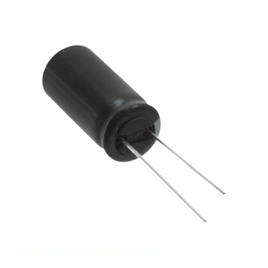ตัวแทนจำหน่ายอย่างเป็นทางการ ตัวเก็บประจุแบบ Through Hole 2200 uF 16YXG2200MEFC10X25 CAP ALUM 2200UF 20% 16V RADIAL - Product Image 1
