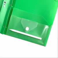 Porte-documents portable en plastique format lettre avec double pochette, protège-coins et pochette à papeterie – Dossier Tadpole durable