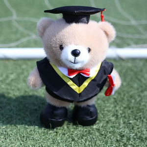 Nuevo Oso de Peluche de Graduación con Toga de Licenciatura y Birrete de Doctorado, Logotipo Personalizado, Regalo de Graduación al por Mayor - Product Image 3