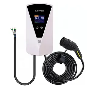 EV Charger Factory Manufacturer Type 2 32a 3 Phase 7kw 22kw Wallbox Fast Electric Charging Station EV Car Charger