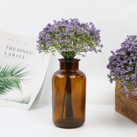Bouquet de fleurs artificielles Gypsophila (Souffle de Bébé) – Fausses fleurs réalistes en forme d'étoile, tiges longues, blanches, pour décoration de mariage, maison, fête, DIY
