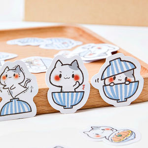 45 Pegatinas Decorativas Japonesas con Diseño de Nutria de Anime, Impresas, con Acabado Brillante, por Caja, para Álbumes y Decoración Navideña - Product Image 4