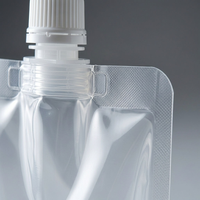 Sac d'emballage transparent avec couvercle pour thé au lait, jus, sauce, aliments liquides et boissons