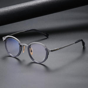 10年の経験光学フレーム産業中国卸売アセテートチタン眼鏡CS0055 - Product Image 5