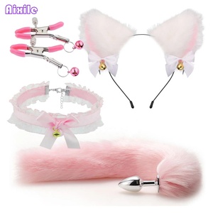 Bandeau oreilles de chat érotique pour cosplay, exploration intime pour couples, kit BDSM pour débutants, jouets pour adultes, jouets sexuels, jouet de jeu SM, bondage sexuel - Product Image 2