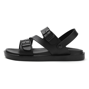 Sandales de plage en cuir ajustables pour hommes, style classique d'extérieur, confortables, flexibles et antidérapantes - Product Image 5