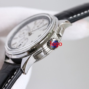 Premium Men's <b>Automatic</b> Mechanical <b>Chronograph</b> Watch Leather Strap Calendar Waterproof Analog Wristwatch - Product Image 3