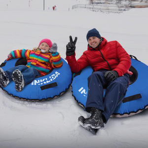 מותאם אישית כבד pvc צינור שלג מתנפחים צינור סקי מים מתקפל עם בטיחות תכונות ומזחלות שלג לוגו - Product Image 6