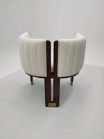 Chaise de salle à manger en bois massif de style mid-century, fauteuil nordique pour villa, restaurant, hôtel et bureau de négociation