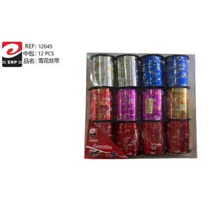 Lazo Snowflake Ribbon 12 Pcs Decorative Gift Wrap - Product Image 1