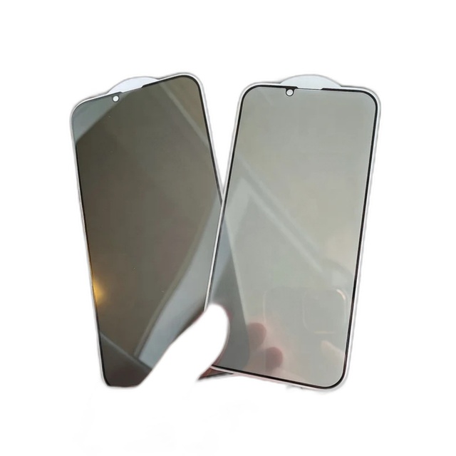 Compatible Mobile Phone Accessory  Quality 9D 18D Anti-Spy Privacy Tempered Glass Screen Protector Full Cover for iPhone 15