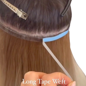 Nouvelle Arrivée 2026 Extensions de Cheveux Vierges Remy Invisibles, Cheveux Européens Bruts Injectés, Bande Longue à Double Trame Faite à la Machine - Product Image 1