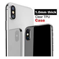 IVANHOE – coque de téléphone TPU transparente Ultra mince pour iPhone 7 8 Plus, étuis transparents pour iPhone Xs 11 Pro Max X XR 6s 6 5s