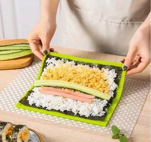 Molde reutilizable para hacer Sushi, alfombrilla de silicona para Sushi, alfombrillas lavables para rodillo de arroz, almohadilla para rollo de pastel, herramienta de cocina - Product Image 4