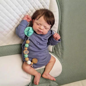 Muñecas <span class=keywords><strong>Reborn</strong></span> realistas de 18 pulgadas, muñecas de silicona de cuerpo completo para niñas/niños <span class=keywords><strong>gemelos</strong></span> con cambiador, Kit de ropa incluida - Product Image 5