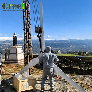 1kw cao trục ngang Tua Bin Gió hệ thống điện 220V thấp bắt đầu tốc độ gió Máy phát điện gió Pin Lithium 5000W sử dụng nhà - Product Image 2