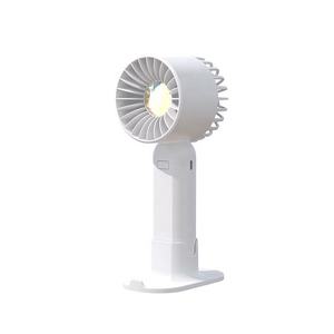 Multifunctional Handheld <b>Mini</b> Fan Built‑in Warm LED Lamp Rechargeable Personal Air <b>Cooler</b> With Detachable Stand - Product Image 2