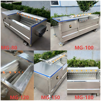 Machine de lavage et d'épluchage de fruits et légumes à prix d'usine pour manioc, gingembre et pommes de terre