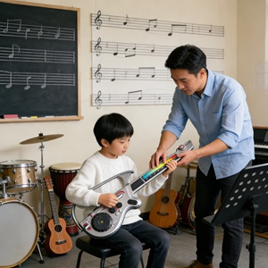 Guitare sans cordes multifonctionnelle directe d'usine, guitare sans cordes pour enfants, instrument de musique unique, expériences d'apprentissage - Product Image 1