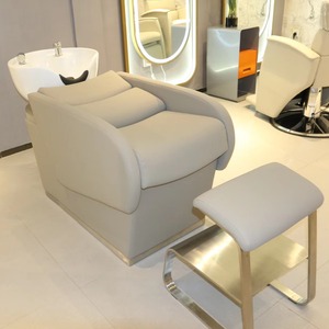 Estación de Lavado de Cabello de Alta Calidad Directo de Fábrica con Silla de Masaje y Cama, Estilo Moderno para Salón de Belleza y <span class=keywords><strong>Spa</strong></span> - Product Image 3