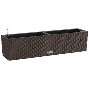 Lechuza BALCONERA Cottage 80 15615 Jardinera de Plástico para Balcón Mocca (940910796425) 12L Duradera - Product Image 1