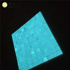 Glow in the Dark Glass Mosaic Pool Tile Square Glass Mosaic Fluorescence