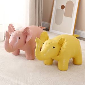 Taburete con forma de elefante, asiento para niños, silla suave con forma de animal, diseño moderno y sencillo para decoración de habitación infantil - Product Image 1