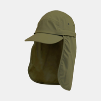 Casquette de baseball en polyester respirante pour l'extérieur, protection solaire UV estivale, avec cache-cou, vente en gros