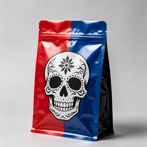 Custom 3.5g Printed Skull Pattern Mylar <b>Bags</b> Stand Up Pouch Resealable Zipper Polyester Film <b>Bag</b> Smell Proof Food Packaging - Product Image 5