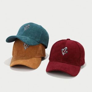 New Three Piece Mushroom Embroidered Corduroy Women's Baseball <b>Hats</b> With Sun protection Outdoor Travel Snapback Caps <b>for</b> Men - Product Image 3
