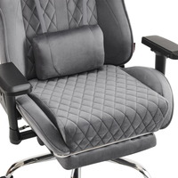 Chaise de jeu en tissu velours de haute qualité, nouveau design, multifonctions, avec support lombaire
