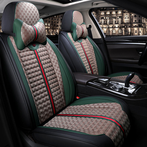 Housse de siège de voiture en lin tout compris pour Pentium Golf <span class=keywords><strong>Bora</strong></span> Sagitar Lavida Lingdu Tange, ajustement spécial pour les cinq sièges - Product Image 5