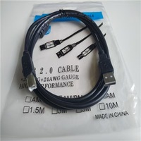 Nouveauté Câble USB B pour imprimante Câble de connexion de données 3D USB 2.0 AM vers BM Câble pour ordinateur/imprimante