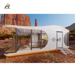 Bon prix Maison mobile capsule spatiale Petite maison moderne préfabriquée Maison en conteneur Camping Pod