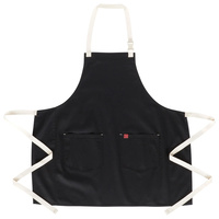Duolai Fabriek Op Maat Print Logo Ontwerp Katoen Polyester Zwart Koken Eten Man Vrouwen Slabbetje Chef Keuken Schort