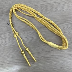 Accesorios para uniformes ceremoniales Aiguilettes Sash Fringe Epaulette Cordón <span class=keywords><strong>de</strong></span> borla <span class=keywords><strong>de</strong></span> color dorado - Product Image 2