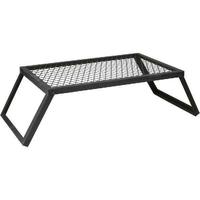 Grille de cuisson portable pliante pour camping et patio en Australie-Foyer extérieur en acier noir