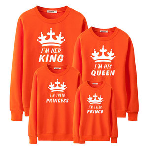 Conjunto de <span class=keywords><strong>ropa</strong></span> a juego para la familia sudadera de manga larga king queen - Product Image 2