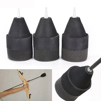 Pointes de flèches souples en mousse Linkboy Archery pour la chasse et le tir sportif CS, noires