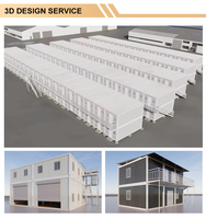 Casa Contenedor Prefabricada Pequeña y Económica de 20 pies, Portátil para Refugiados, Casa Móvil para Campamento, Contenedor Desmontable, Mini Casa