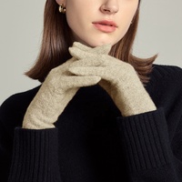 Gants d'hiver à doigts entiers avec logo personnalisé, mitaines tricotées chaudes pour l'extérieur, gants de cyclisme solides pour hommes et femmes