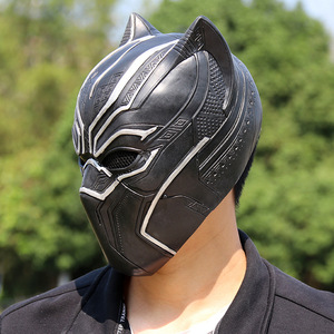 Máscara de Pantera Negra, Talla Única, Diseño Geométrico de Dibujos Animados, Accesorio de Disfraz para Fiesta - Product Image 4