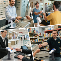 Support de terminal de point de vente réglable pour SATURN1000, support pivotant pour machine de paiement par carte de crédit, base S1000F pour systèmes de point de vente