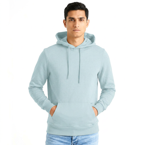 Sudaderas con Capucha Casuales de Invierno para Hombre al Mejor Precio, Transpirables, de Color Sólido, 100% Algodón, Teñidas Lisas con Logotipo Personalizado - Product Image 1