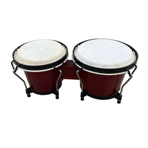 Instrumentos de música para niños de fábrica, cabeza de tambor de piel de cabra, tambor hecho a mano de madera, instrumentos de percusión, tambor <span class=keywords><strong>Bongo</strong></span> de madera - Product Image 5
